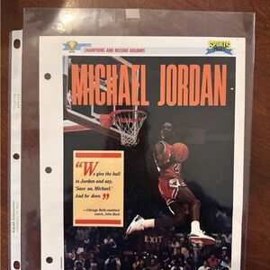 1992 Newfield Publications Vintage Sports Page-  Michael Jordan - Chicago Bulls